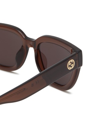 Detail View - Click To Enlarge - GUCCI - Acetate Cat Eye Sunglasses