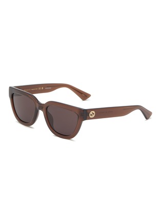 Main View - Click To Enlarge - GUCCI - Acetate Cat Eye Sunglasses