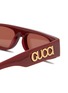 Detail View - Click To Enlarge - GUCCI - Acetate Oval Sunglasses