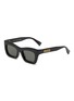 Main View - Click To Enlarge - GUCCI - Acetate Rectangle Sunglasses