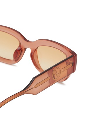 Detail View - Click To Enlarge - GUCCI - Acetate Square Sunglasses