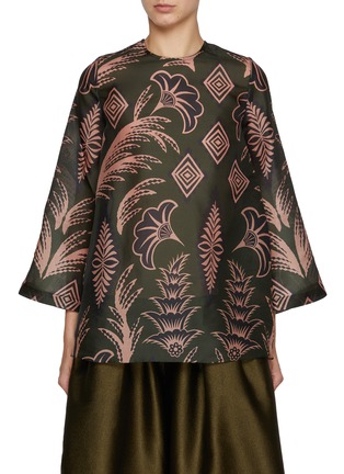 Main View - Click To Enlarge - BIYAN - Jungle Print Silk Top