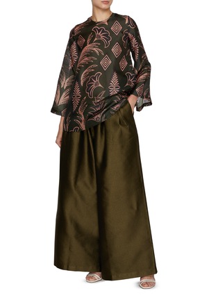 Figure View - Click To Enlarge - BIYAN - Jungle Print Silk Top