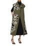 Figure View - Click To Enlarge - BIYAN - Cap Sleeves Floral Appliqué Trench Gilet