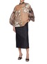 Figure View - Click To Enlarge - BIYAN - Balloon Sleeve Printed Silk Blouse