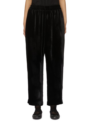 Main View - Click To Enlarge - BIYAN - Straight Leg Velvet Pants