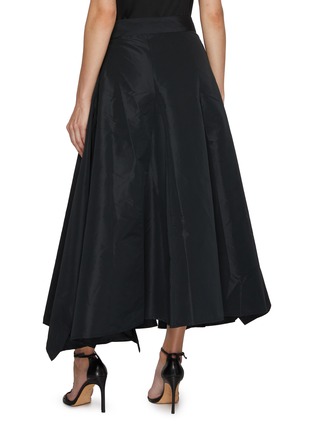 Back View - Click To Enlarge - BIYAN - Flared Asymmetrical Taffeta Maxi Skirt