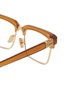 Detail View - Click To Enlarge - MIU MIU - Acetate Rectangle Glasses