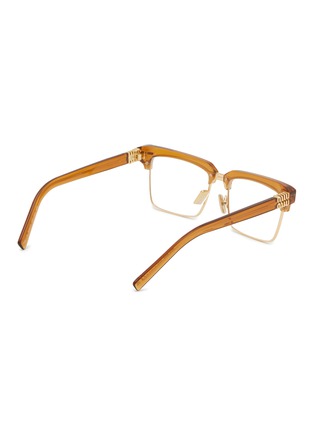 Figure View - Click To Enlarge - MIU MIU - Acetate Rectangle Glasses