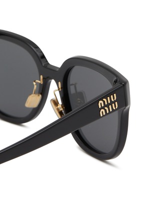 Detail View - Click To Enlarge - MIU MIU - Acetate Square Unisex Sunglasses