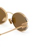 Detail View - Click To Enlarge - MIU MIU - Metal Oval Sunglasses