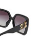 Detail View - Click To Enlarge - MIU MIU - Acetate Irregular Sunglasses