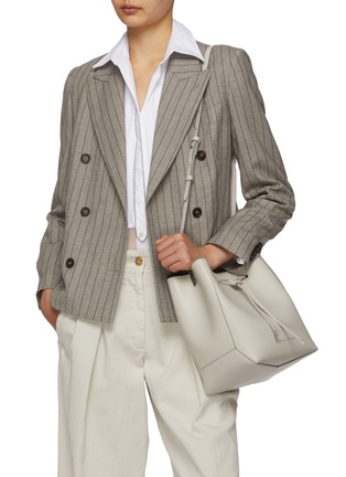 Figure View - Click To Enlarge - BRUNELLO CUCINELLI - Shoulder Strap Calfskin Bucket Bag