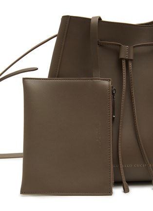  - BRUNELLO CUCINELLI - Shoulder Strap Calfskin Bucket Bag