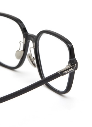 Detail View - Click To Enlarge - PRADA - Acetate Square Glasses