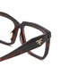 Detail View - Click To Enlarge - PRADA - Acetate Rectangle Glasses