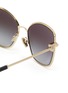 Detail View - Click To Enlarge - TIFFANY - Metal Square Sunglasses