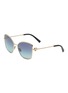 Main View - Click To Enlarge - TIFFANY - Metal Square Sunglasses