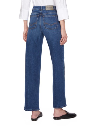 Back View - Click To Enlarge - PESERICO - Straight Leg Denim Jeans