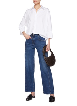 Figure View - Click To Enlarge - PESERICO - Straight Leg Denim Jeans