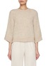 Main View - Click To Enlarge - PESERICO - Bouclé Rib Hem Sweater