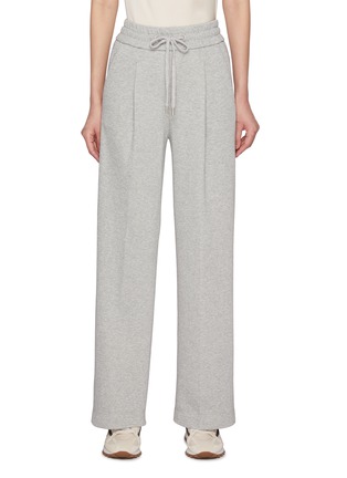 Main View - Click To Enlarge - PESERICO - Elastic Drawstring Waist Straight Leg Track Pants