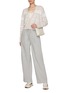 Figure View - Click To Enlarge - PESERICO - Elastic Drawstring Waist Straight Leg Track Pants