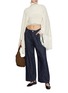 Figure View - Click To Enlarge - BEAUTIFUL PEOPLE - Tuck Detail Dark Wash Jeans