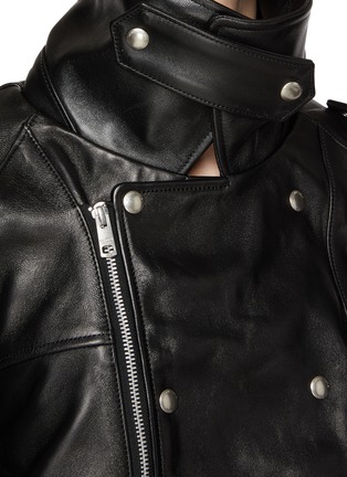  - BEAUTIFUL PEOPLE - Double-End Leather Motorcycle Jacket