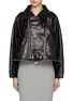 Main View - Click To Enlarge - BEAUTIFUL PEOPLE - Double-End Leather Motorcycle Jacket