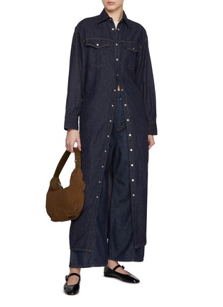 Figure View - Click To Enlarge - BEAUTIFUL PEOPLE - Dark Wash Denim Shirt Dress