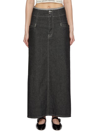 Main View - Click To Enlarge - BEAUTIFUL PEOPLE - Dark Wash Denim Skirt