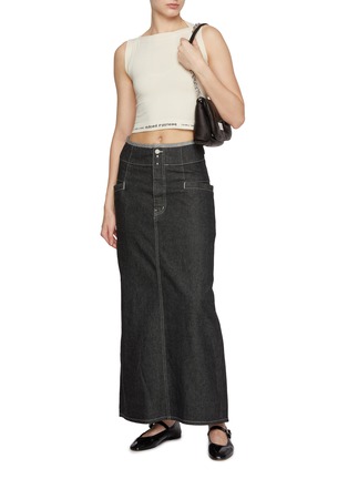 Figure View - Click To Enlarge - BEAUTIFUL PEOPLE - Dark Wash Denim Skirt