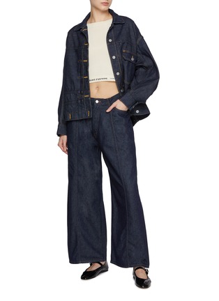 Figure View - Click To Enlarge - BEAUTIFUL PEOPLE - Double-End Dark Wash Denim Blouson