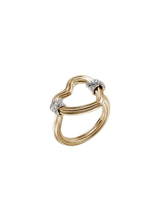 Detail View - Click To Enlarge - JOHN HARDY - Bamboo Diamond Pavé Ring — Size 7