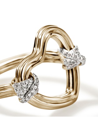  - JOHN HARDY - Bamboo Diamond Pavé Ring — Size 7