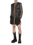 Figure View - Click To Enlarge - RICK OWENS  - Porterville Contrast Drawstring Cotton Boxer Shorts