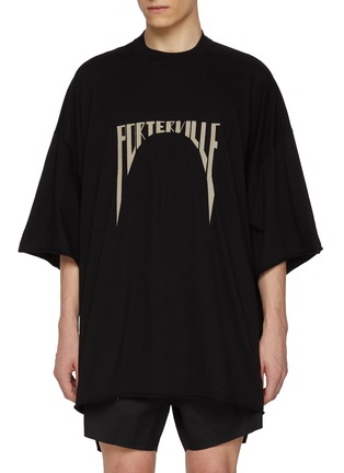 Main View - Click To Enlarge - RICK OWENS  - Porterville Embroidered T-shirt