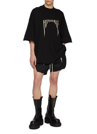 Figure View - Click To Enlarge - RICK OWENS  - Porterville Embroidered T-shirt