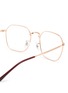 Detail View - Click To Enlarge - RAY-BAN - Metal Angular Glasses