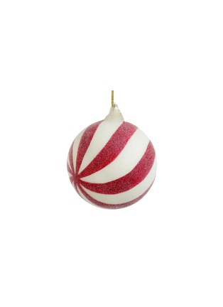 Main View - Click To Enlarge - SHISHI - Sugared Swirl Glass Bauble — Red/White