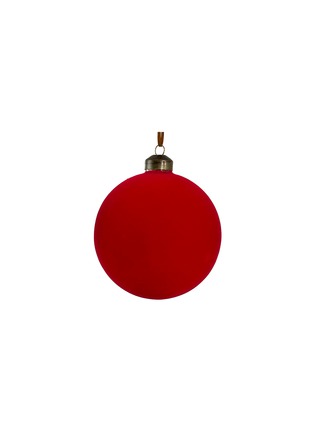 Main View - Click To Enlarge - SHISHI - Velvet Glass Ball Bauble — Red