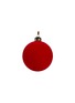 Main View - Click To Enlarge - SHISHI - Velvet Glass Ball Bauble — Red