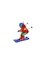 Main View - Click To Enlarge - SHISHI - Mountain Skier Glass Bauble — Red/Blue