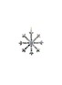 Main View - Click To Enlarge - SHISHI - Rhinestone Snowflake Bauble — Iridescent Silver