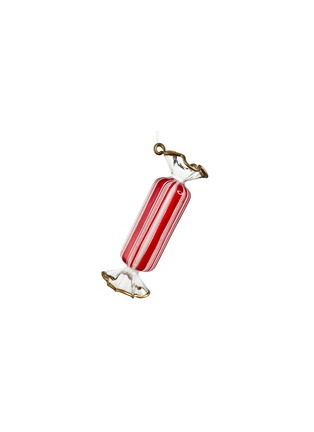 Main View - Click To Enlarge - SHISHI - Candy Glass Bauble — White/Red/Gold