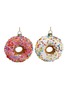 Main View - Click To Enlarge - SHISHI - Doughnut Glass Bauble Set — Cream/Pink