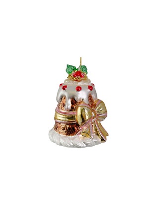 Main View - Click To Enlarge - SHISHI - Cream Cake With Bow Glass Bauble