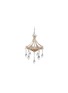 Main View - Click To Enlarge - SHISHI - Glittered Beaded Glass Chandelier Bauble — Champagne