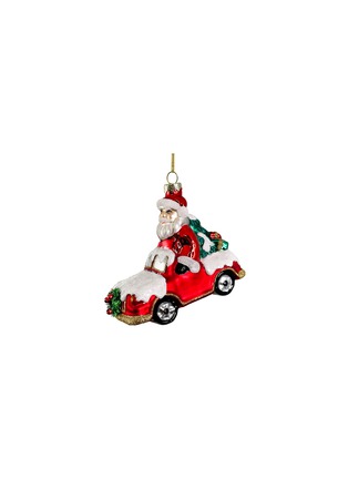 Main View - Click To Enlarge - SHISHI - Glass Santa in the Car Bauble